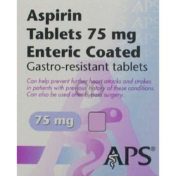 Aspirin EC 75 mg Tablets 56